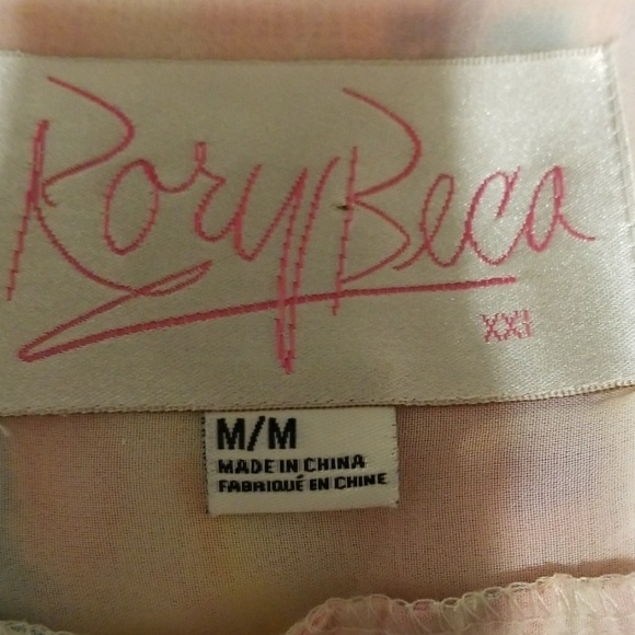 Rory Beca Sleeveless Blouse Ruffly Side Zip Spaghetti straps Size M EUC - Picture 4 of 6